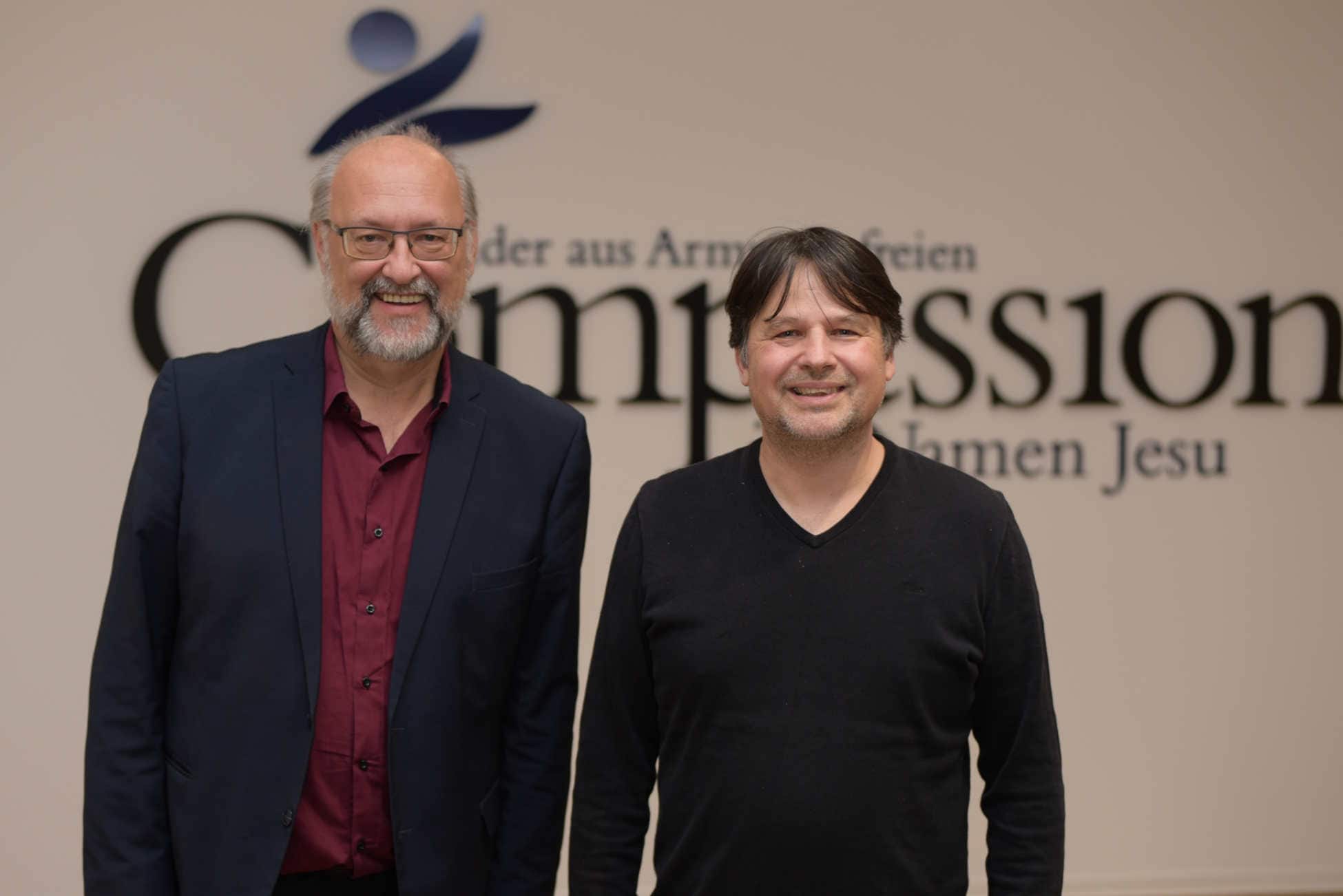 alt="Steve Volke & Thomas Fremdt Willow Creek und Compassion Deutschland"