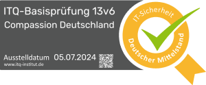 alt="2024_Siegel ITQ-Basisprüfung_Compassion Deutschland"